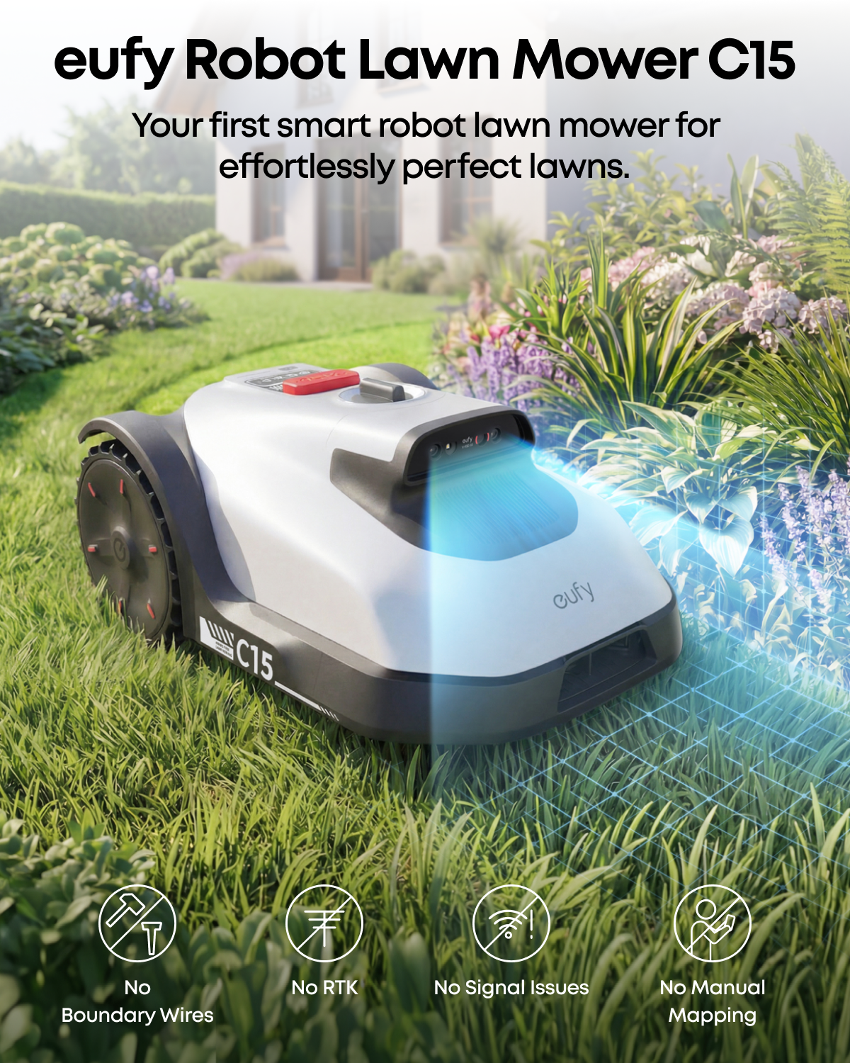 eufy Robot Lawn Mower C15 (With Garage)